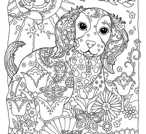 dogs coloring pages  adults  dog coloring pages  adults