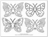 Coloring Butterfly Pages Butterflies Printable Kids Simple Easy Mess Low Fun Loaded Craft Crafts Projects Book sketch template