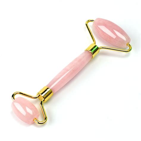 upgrade silent jade roller massager  face rose quartz rollers pink