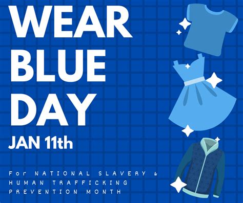 wearblueday 2021 for national human trafficking awareness day uprising