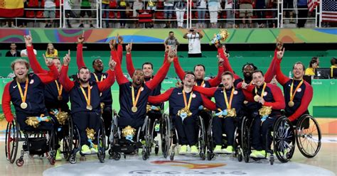 usa mens wheelchair basketball defeats spain  win paralympics gold