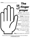 finger prayer worksheets teaching resources tpt