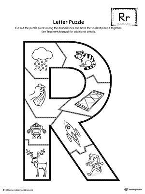 letter  puzzle printable letter  activities  kindergarten