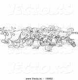 Cow Milking Vector Cartoon Eight Outlined Maids Coloring Leishman Ron Royalty sketch template