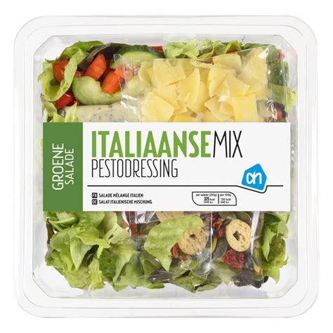 ah groene salade italiaanse mix completemaaltijdnl
