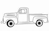 Truck Drawing Coloring Vintage Pickup Draw Easy Step Ford Car Pages Drawings Old Sketch Classic Sheet Simple Pick Trucks Outline sketch template