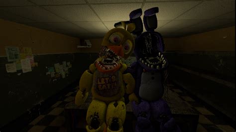 Old Bonnie X Old Chica By Saymon The Wolf On Deviantart