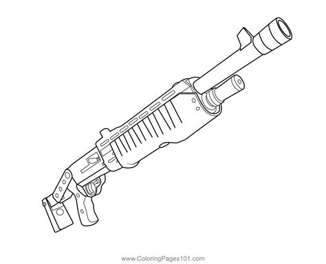 fortnite guns coloring sheets coloring pages