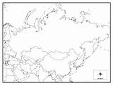Russia Map Printable Coloring Blank Outline Asia Borders Coloringhome Popular Library sketch template