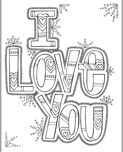 coloring pages  love quotes coloring pages
