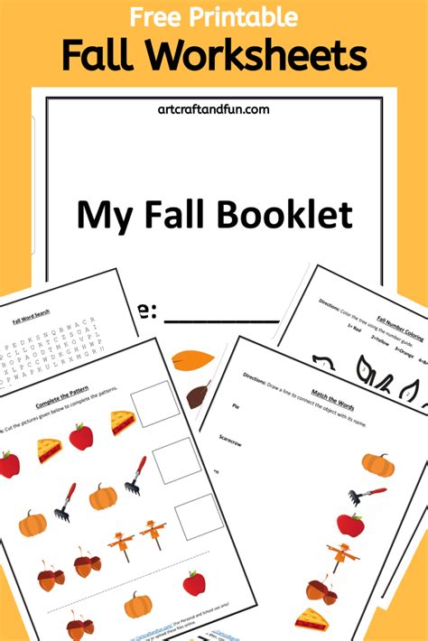 printable fall worksheets