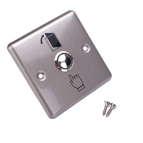 stainless steel doorbell panel wall pad button momentary switch home  ebay