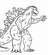 Godzilla Coloring Pages Printable Wonder sketch template