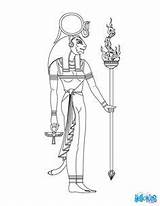 Goddess Egyptian Ancient Egypt Coloring Sekhmet Gods Goddesses Tattoo Kids Pages Warriors Tattoos Print Drawings Sobek Crafts sketch template