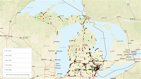 michigan department  transportation road conditions map transport