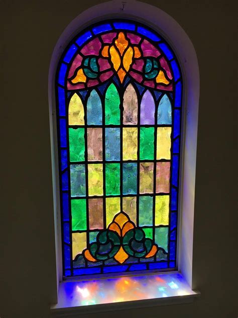 photo stained glass window church decoration design   jooinn
