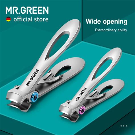 Mr Green Nail Clippers Stainless Steel Two Sizes Are Available Manicure