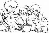 Arbor Planting Coloringpagesfortoddlers sketch template