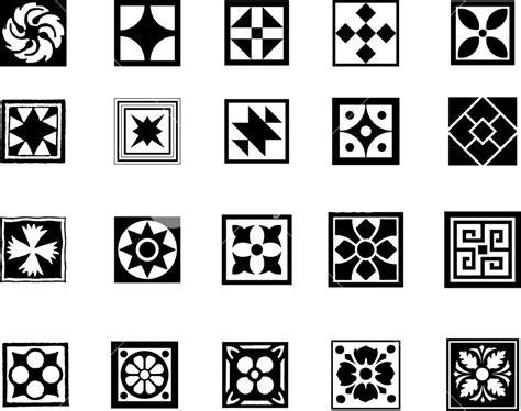square patterns set royalty  stock image storyblocks