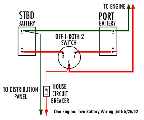 boat dual battery switch wiring diagram justanswer
