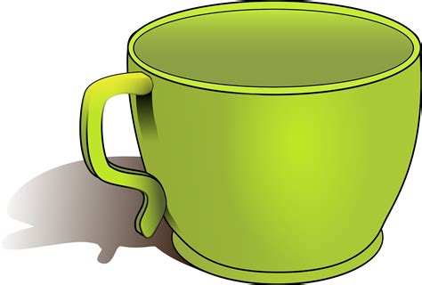 green cup vector clipart image  stock photo public domain photo