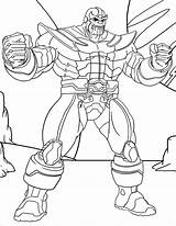 Thanos Coloring Pages Funny Print Color Kids sketch template