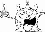 Ausmalbilder Monster Geburtstag Ausmalbild Kuchen Bruder Gluckliches Feiert sketch template