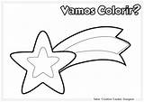 Estrela Natal Estrelas Imagens Cadentes Cadente Ideia Criativa Noel Feltro Recortar Links Papai Coloringcity Perfeitos sketch template