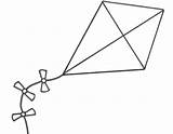 Kite Coloring Pages Clipartbest Clipart sketch template