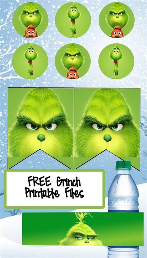 grinch birthday party printable files grinch christmas party