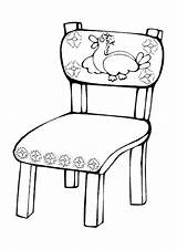 Chair Coloring Pages sketch template