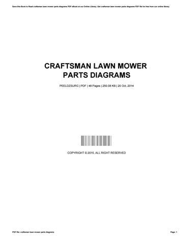 craftsman lawn mower parts diagrams  albertcaldwell issuu