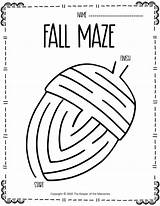 Maze Acorn sketch template