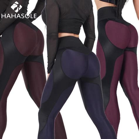 women sexy shaping hip sports yoga pants slim fitness tights workout