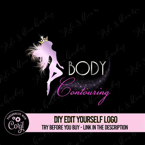 body contouring logo body sculpting logo design body spa etsy
