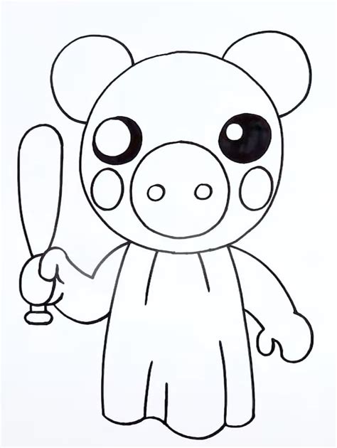 piggy roblox coloring pages coloring home