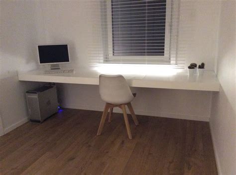 zwevende bureau zonder zichtbare steunen  mdf slaapkamer bureau zwevend bureau