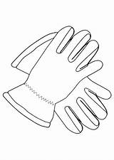 Gloves Coloring Edupics Pages sketch template