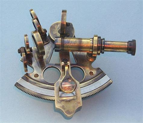 three inch brass sextant from the brass compass