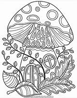 Mushroom Colouring Mushrooms Colorear Wald Erwachsene Fairies Colorish Houses Fuat Ausmal Getcolorings Malvorlagen Riscos Mewarn11 Ausmalen Kleurplaten Bosque Snail Kostenlose sketch template