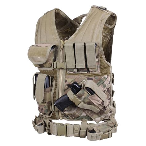 rothco  multicam cross draw molle tactical vest regular size