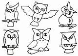 Owl Coloring Pages Worksheets Owls Kids Numbers Printable Number sketch template