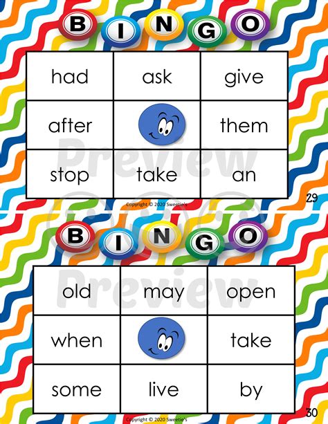 sight words bingo  grade   teachers