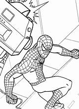 Spiderman Colorare Ragno Uomo Disegno Macchina Scatta Pagine sketch template