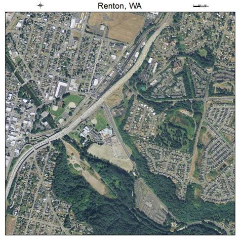 aerial photography map  renton wa washington