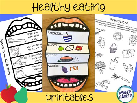 healthy foods printable