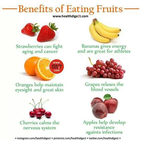 benefits of eating fruit healthy things pinterest benefits