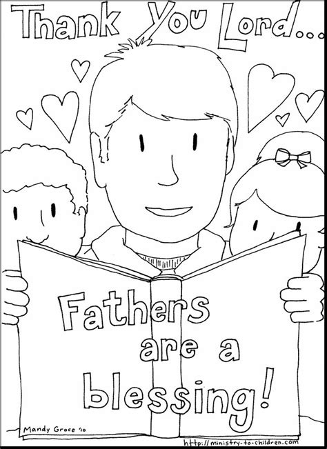 astonishing christian father day coloring pages  happy fathers