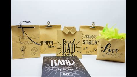 diy handletter kit van de action deel  papieren zakjes youtube