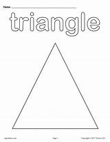 Worksheets Worksheet Preschoolers Triangles Supplyme Tracing Calender Emasscraft sketch template